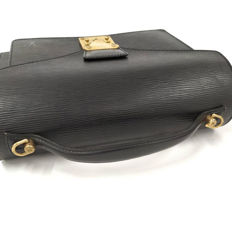 Louis Vuitton Monceau 28 Shoulder Bag Epi Noir Black — view 4