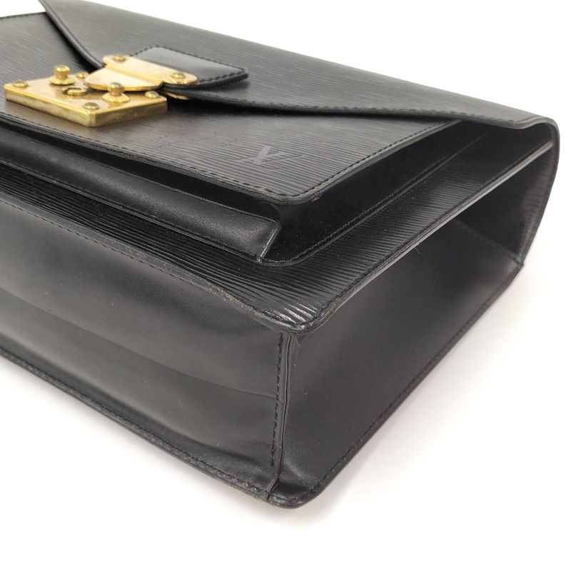 Louis Vuitton Monceau 28 Shoulder Bag Epi Noir Black — view 3