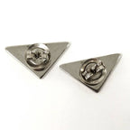 Prada Earrings Logo Plate SV 925 Silver — view 3