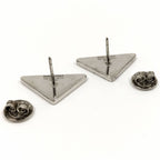 Prada Earrings Logo Plate SV 925 Silver — view 8