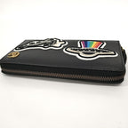 Gucci Round Zipper Long Wallet GG Marmont Ufo Leather Black — view 7