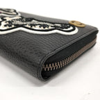 Gucci Round Zipper Long Wallet GG Marmont Ufo Leather Black — view 5
