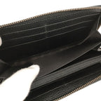 Gucci Round Zipper Long Wallet GG Marmont Ufo Leather Black — view 8