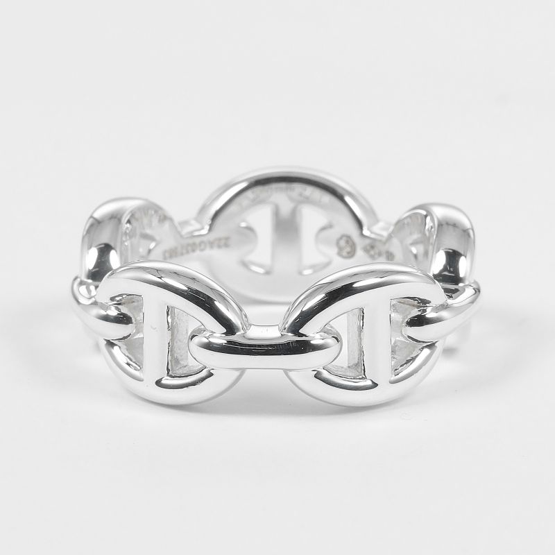 Hermes Chaine D'ancre Anchene PM Silver 925 Size 8 5.4 g Ring — view 7