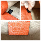 Gucci Interlocking G Shoulder Bag Orange Gold Hardware — view 8