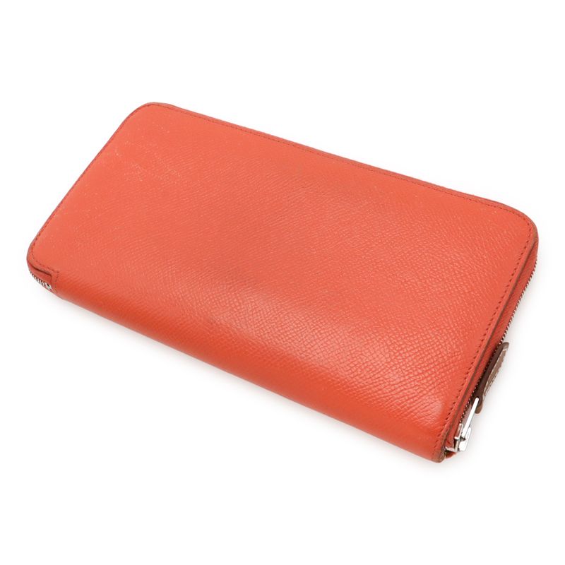 Hermes Azap Long Silk Inn Round Zipper Wallet Vaux-Epson Leather Rose — view 2