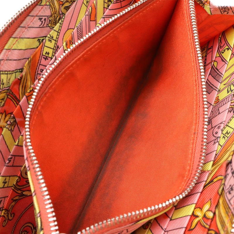 Hermes Azap Long Silk Inn Round Zipper Wallet Vaux-Epson Leather Rose — view 7