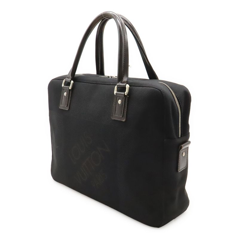 Louis Vuitton Damier Geant Yac Business Bag Briefcase Document Purse Noir Black — view 2