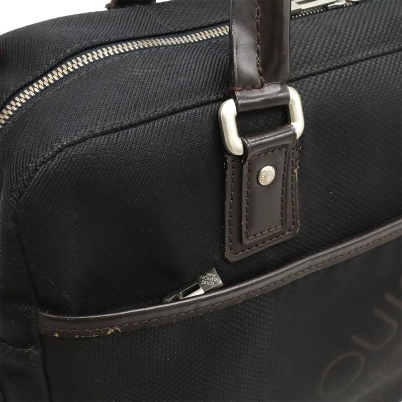 Louis Vuitton Damier Geant Yac Business Bag Briefcase Document Purse Noir Black — view 9