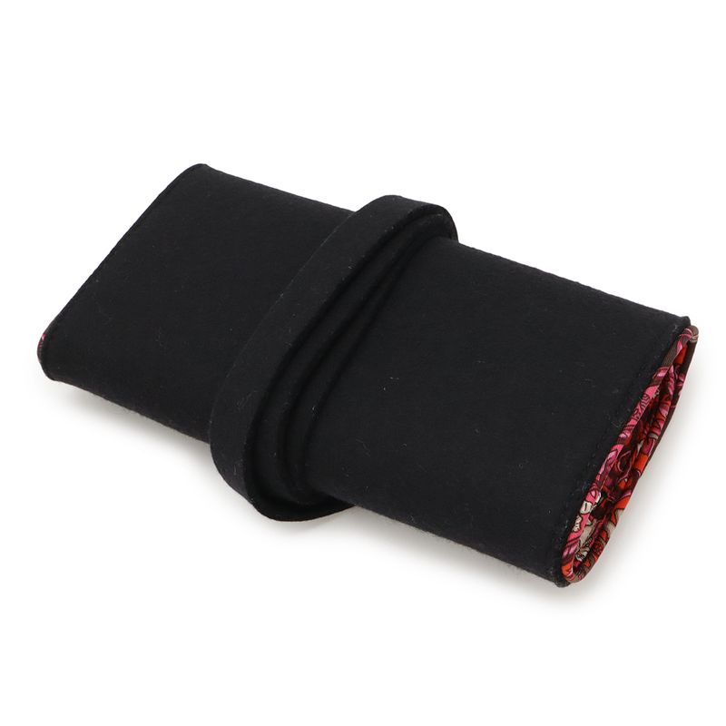 Hermes Silk Quinn Jewelry Pouch Multi Accessory Case Small Felt — view 2
