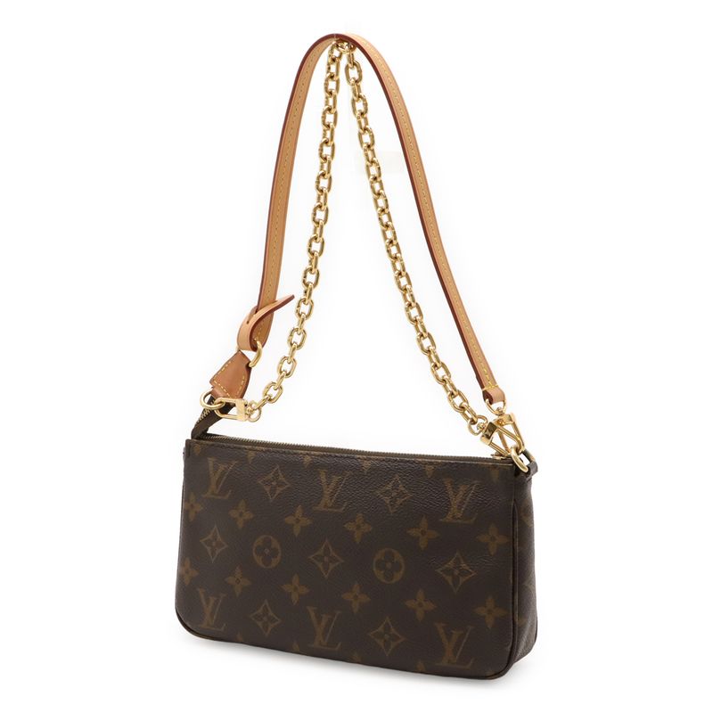 Louis Vuitton Monogram Pochette Accessoire Accessory Pouch Party Bag Chain — view 2
