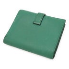 Hermes Bearn Compact Bifold Wallet Vaux Epson Leather Bamboo — view 2