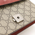 Gucci Dionysus GG Blooms Chain Bag Shoulder Taiga Head Suede Beige — view 7