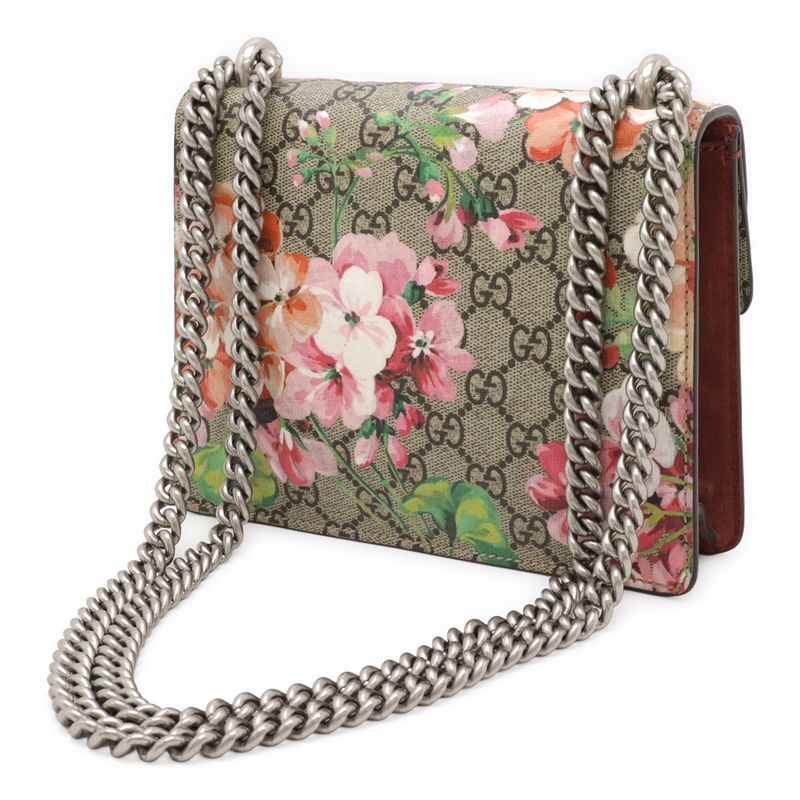 Gucci Dionysus GG Blooms Chain Bag Shoulder Taiga Head Suede Beige — view 2