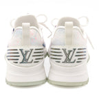 Louis Vuitton Vnr Line Sneakers Fabric White Blue Pink 7 1 2 Size — view 3