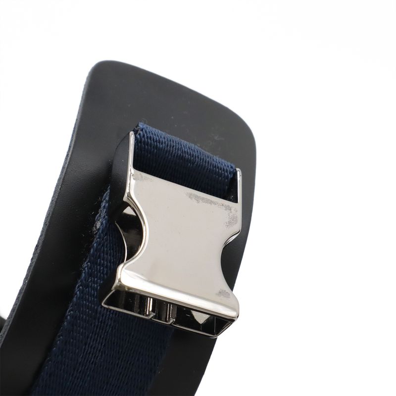 Louis Vuitton Ankle Belt Side Gore Short Boots Black Blue 8 1 2 — view 8