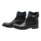 Louis Vuitton Ankle Belt Side Gore Short Boots Black Blue 8 1 2 — view 2