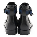 Louis Vuitton Ankle Belt Side Gore Short Boots Black Blue 8 1 2 — view 3