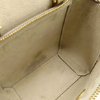 Celine Pico Belt Bag Handbag Mini 2-Way Shoulder Leather Sand — view 6