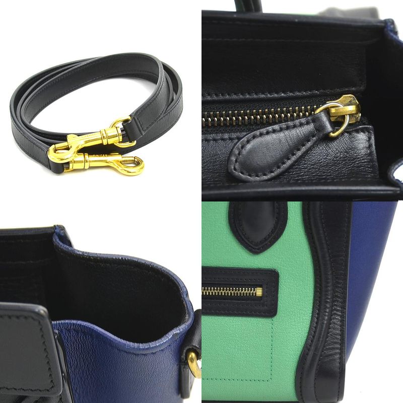 Celine Crossbody Bag Handbag Luggage Nano Shopper — view 9