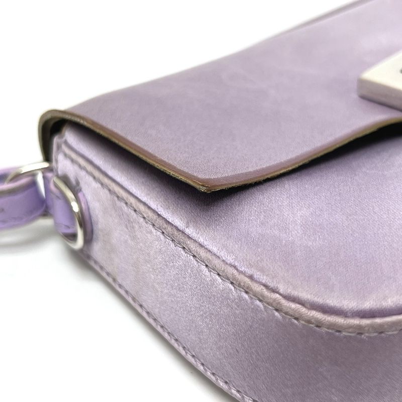 Fendi Shoulder Baguette Smart Phone Pouch 7 As142 Satin Purple — view 6