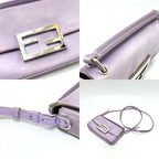 Fendi Shoulder Baguette Smart Phone Pouch 7 As142 Satin Purple — view 8
