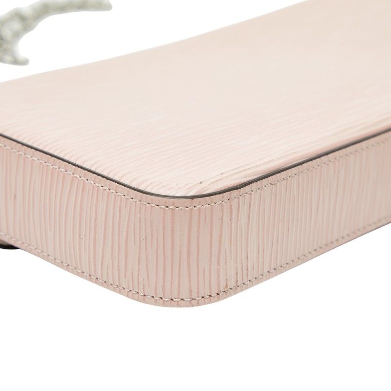Louis Vuitton Epi Pochette Felicie Rose Ballerine Pink Leather — view 8