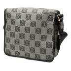 Loewe Anagram Crossbody Bag Grey Black Canvas — view 2