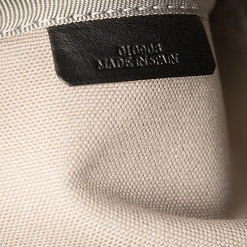 Loewe Anagram Crossbody Bag Grey Black Canvas — view 6