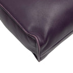 Prada Triangle Logo Plate Tote Shoulder Bag 2-Way 1 Bg418 Purple Leather — view 5