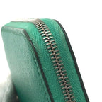 Hermes Bifold Wallet Azap Compact Silk Quin Vaux Epson Verre Jade Green — view 8