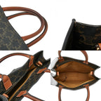Celine Triomphe Vertical Cabas Small Tote Shoulder Bag 2-Way Black Brown — view 9