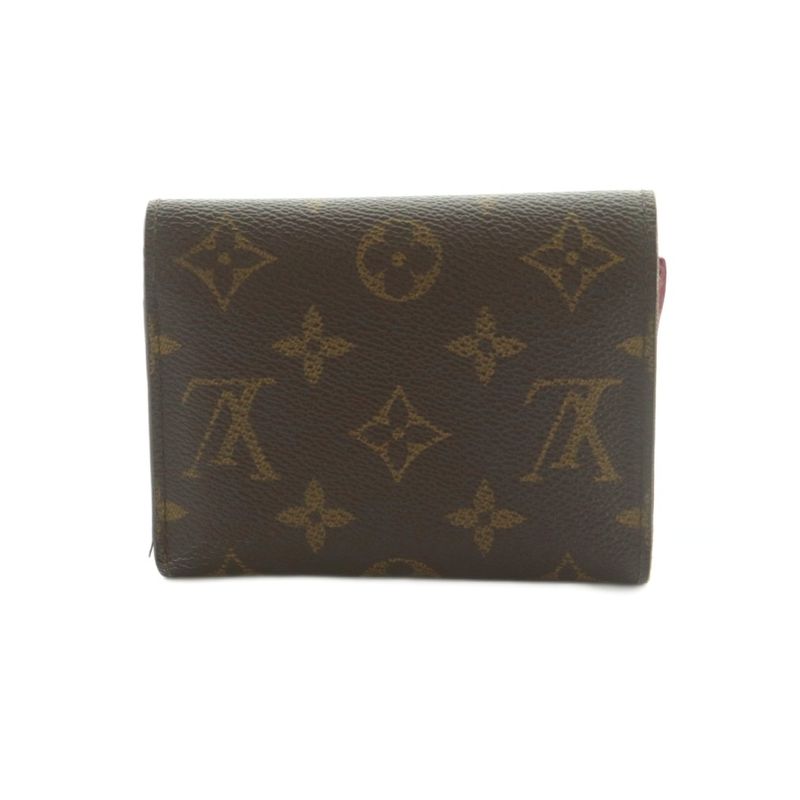 Louis Vuitton Portefeuille Victorine Wallet Trifold Coin Purse Monogram Pattern — view 2