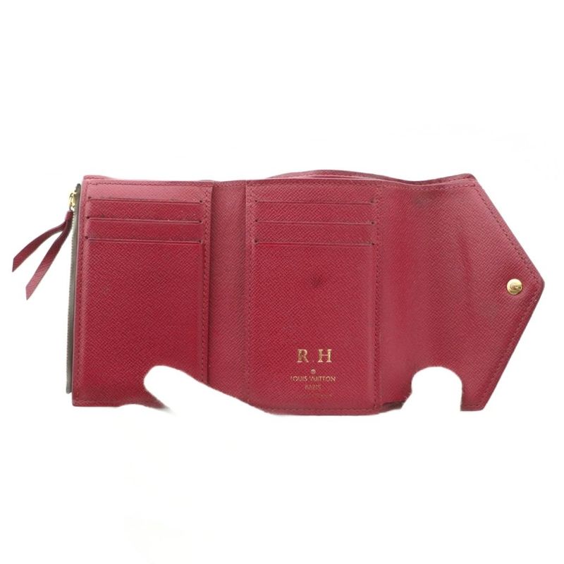 Louis Vuitton Portefeuille Victorine Wallet Trifold Coin Purse Monogram Pattern — view 5