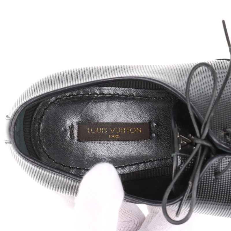 Louis Vuitton Patent Leather Shoes 7 St0132 Black — view 9
