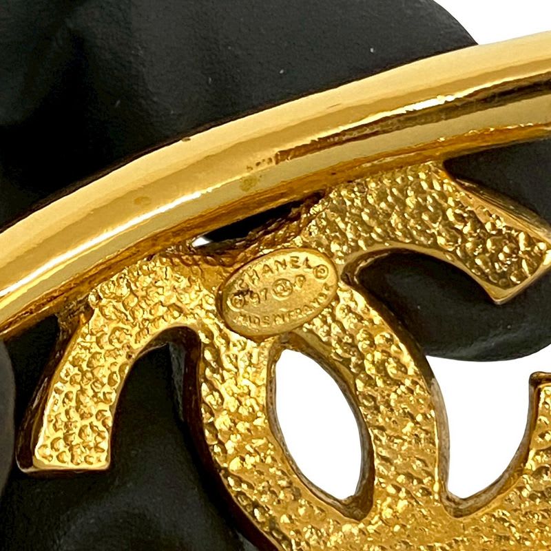 Chanel Vintage Coco Mark Bangle Bracelet Accessory Gold 02633 97P — view 3
