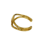Chanel Vintage Coco Mark Bangle Bracelet Accessory Gold 02633 97P — view 4