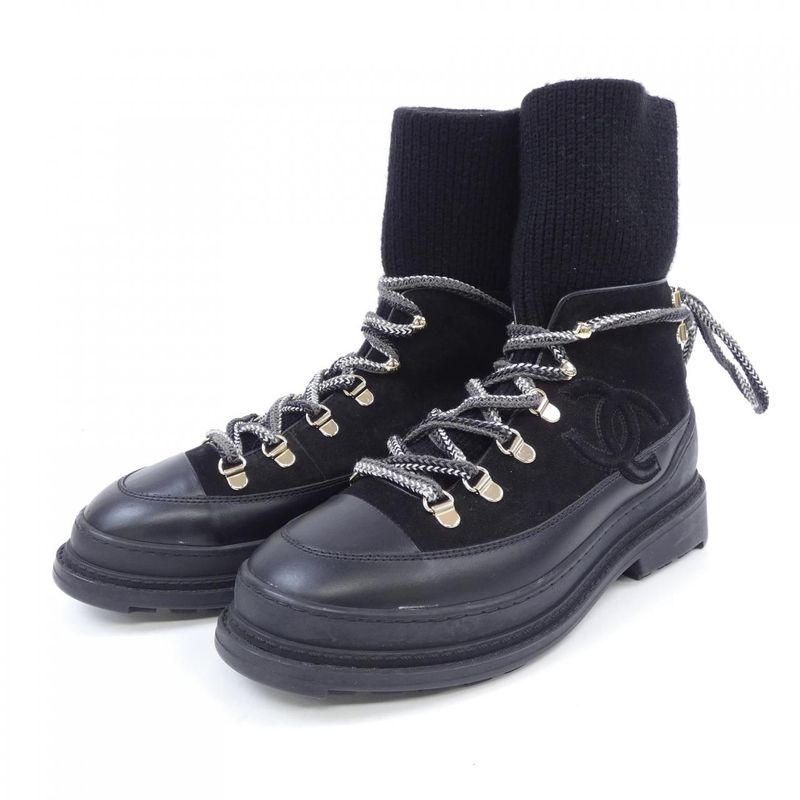 Chanel Black Boots — view 3