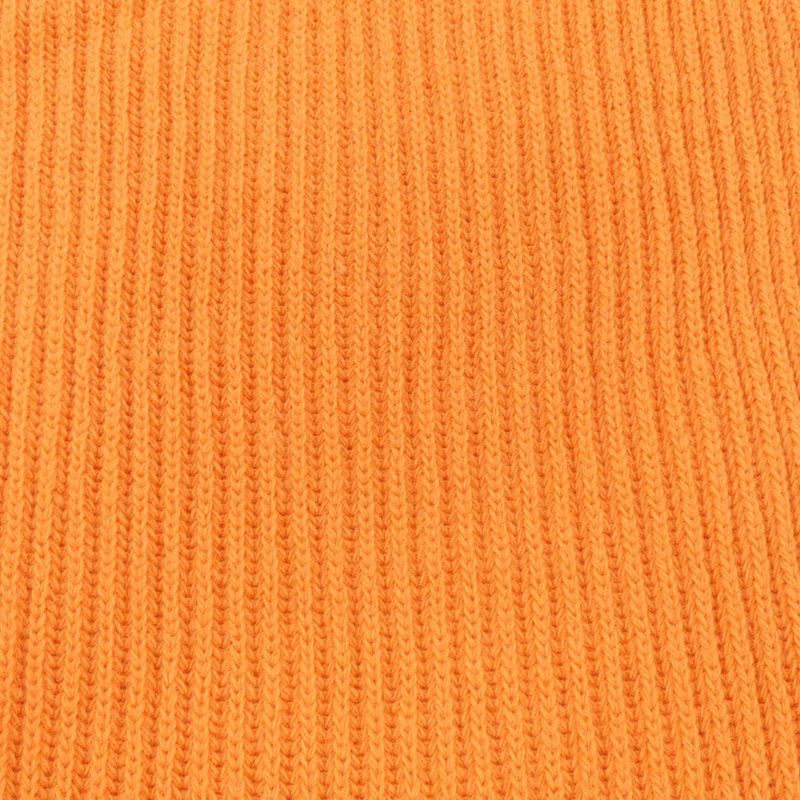 Hermes Orange Ribbed Muffler Scarf — view 4