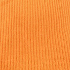 Hermes Orange Ribbed Muffler Scarf — view 4