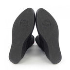 Gucci Horsebit Black Shearling Wedge Boots — view 4