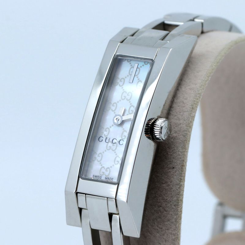 Gucci G-link Watch Stainless Steel Quartz White Shell And Pink Dial — view 2