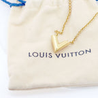 Louis Vuitton Escential V Necklace Gold Color Paw Nshop Item — view 8