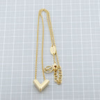 Louis Vuitton Escential V Necklace Gold Color Paw Nshop Item — view 7