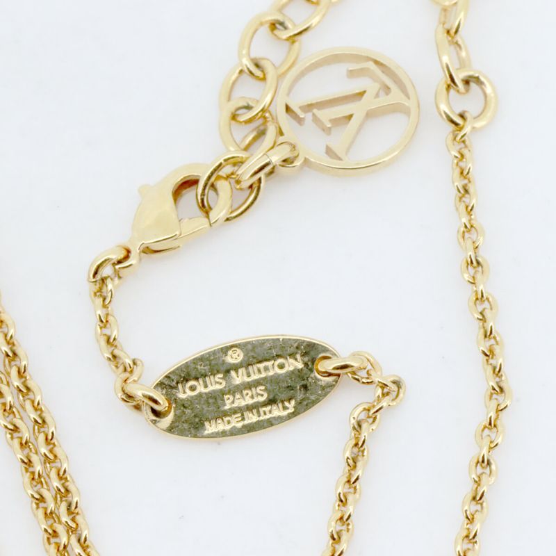 Louis Vuitton Escential V Necklace Gold Color Paw Nshop Item — view 4