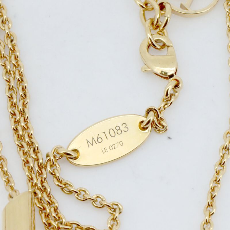 Louis Vuitton Escential V Necklace Gold Color Paw Nshop Item — view 5