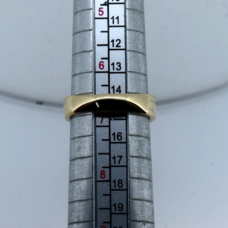Dior Diamond Ring Size 13 18K Yellow Gold — view 9