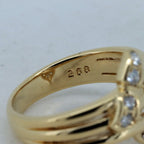 Dior Diamond Ring Size 13 18K Yellow Gold — view 5