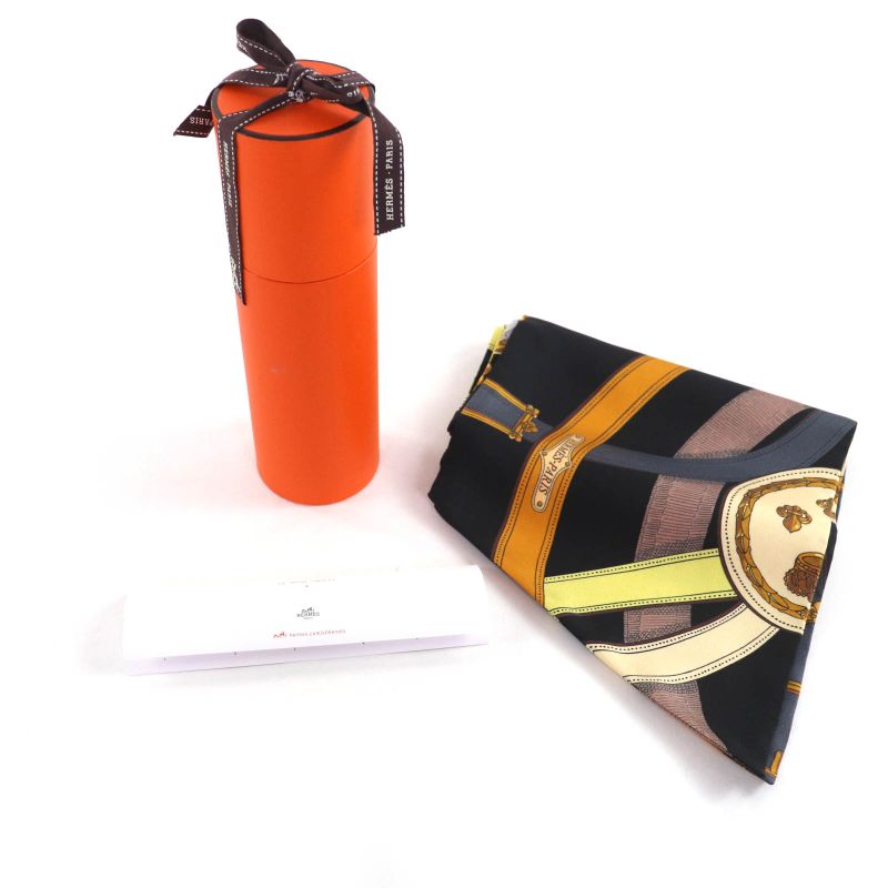 Hermes Maxi Twillye Cavalcadour 100% Silk Scarf with Belt Design Multi — view 2