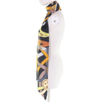 Hermes Maxi Twillye Cavalcadour 100% Silk Scarf with Belt Design Multi — view 5